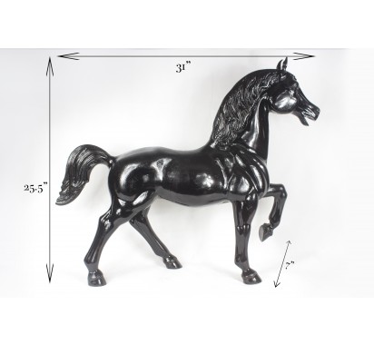 Large Black Horse image 5